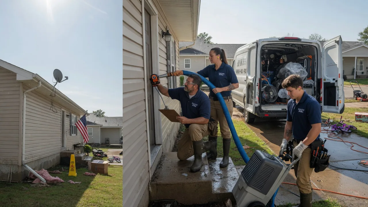 Ceiling Water Damage Restoration in Encino, TX near me
